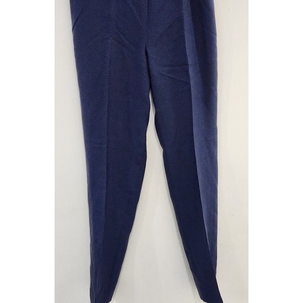 J. McLaughlin Womens Navy Blue Pick Stitch‎ Textured Dress Pants Size 8